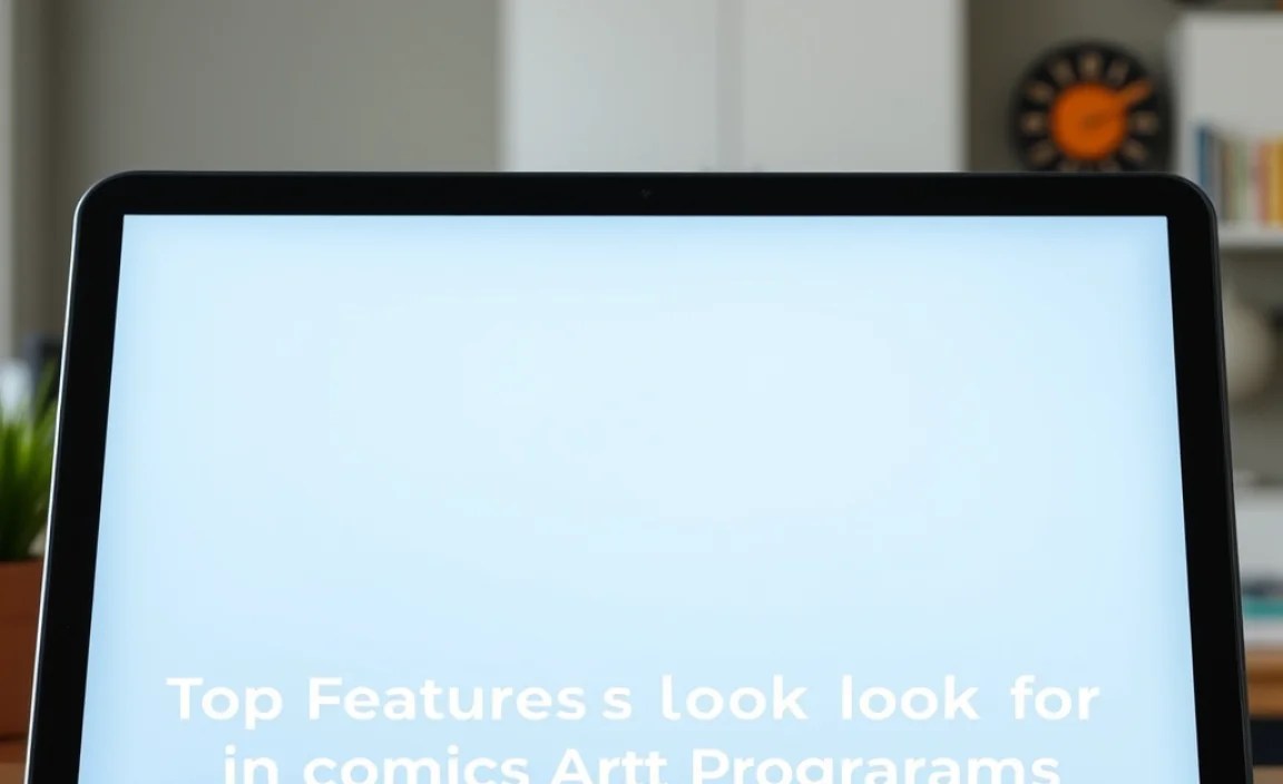 Top Features to Look for in Comic Art Programs
