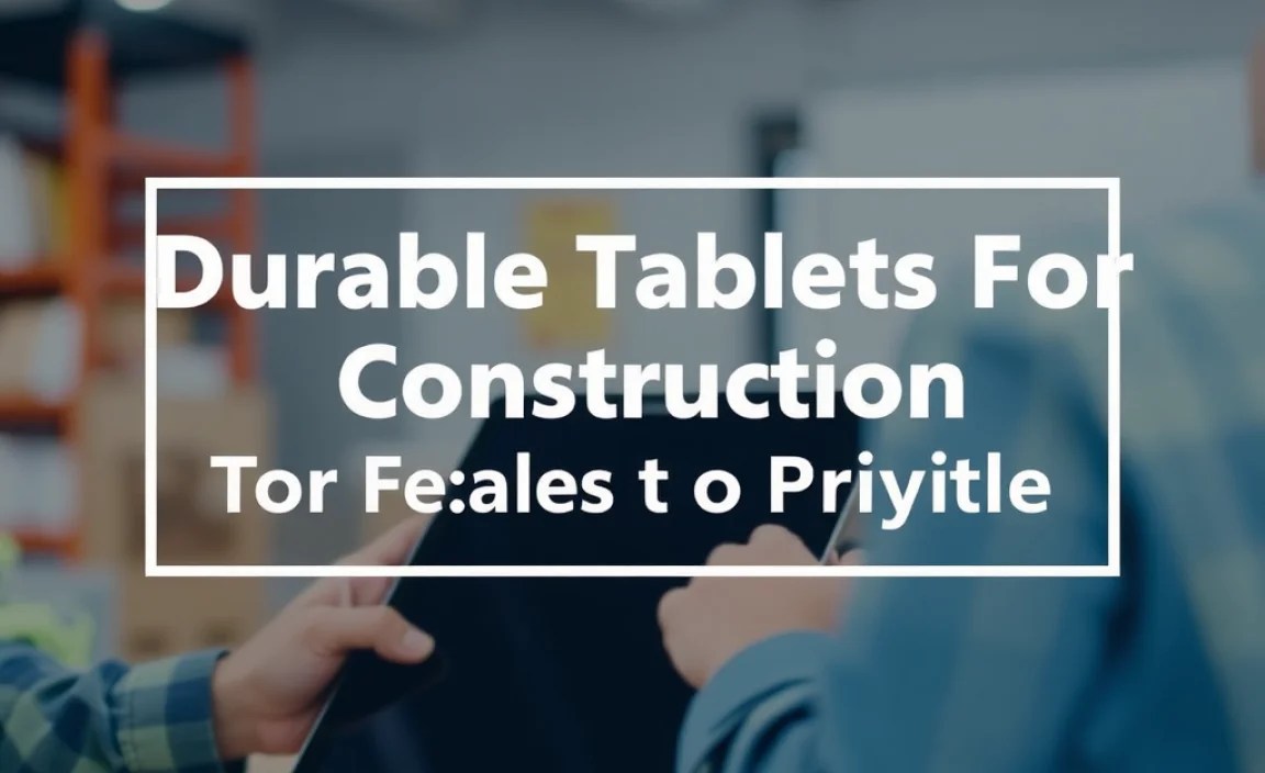 Top Features to Prioritize for Construction Tablets
