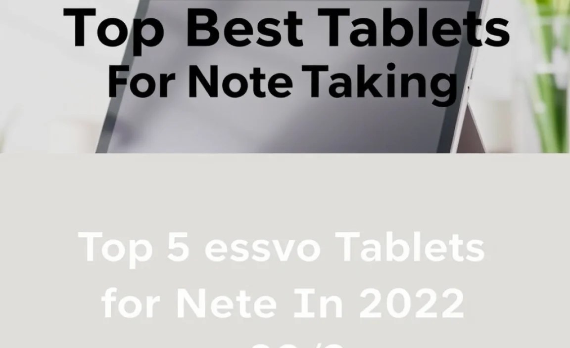 Top Lenovo Tablets for Note Taking