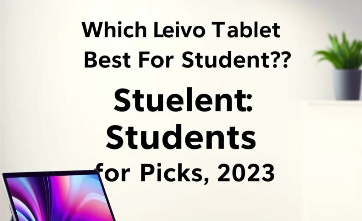 Top Lenovo Tablets for Students