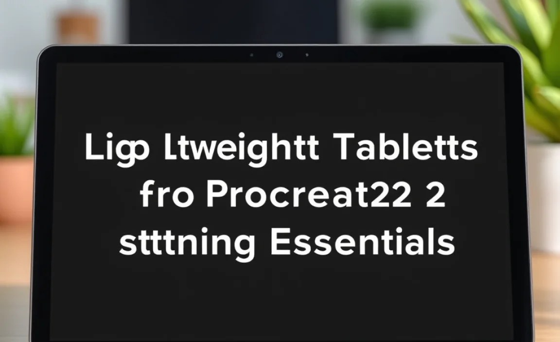 Top Lightweight Tablets for Procreate (2024 Edition)