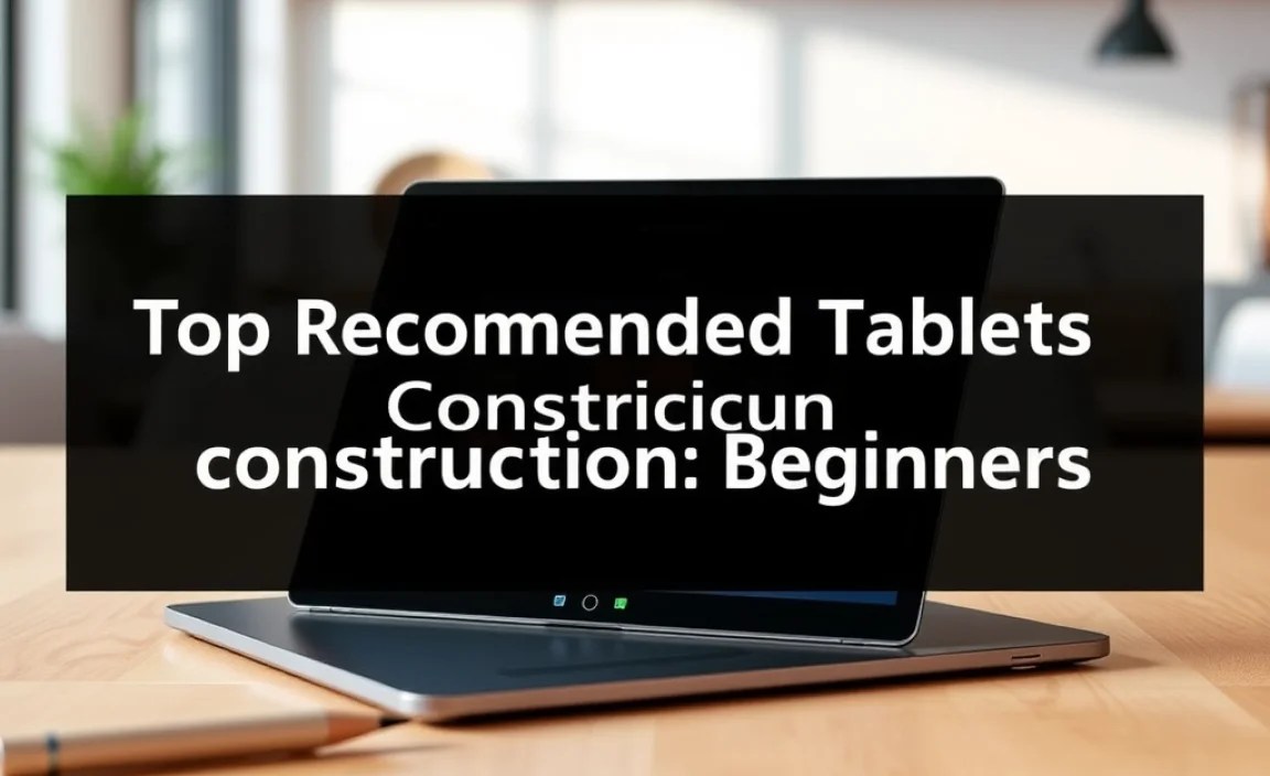 Top Recommended Tablets for Construction Beginners