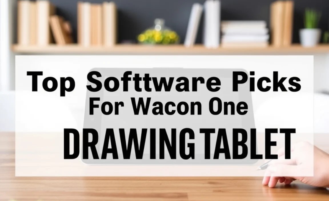 Top Software Picks For Wacom One Drawing Tablet