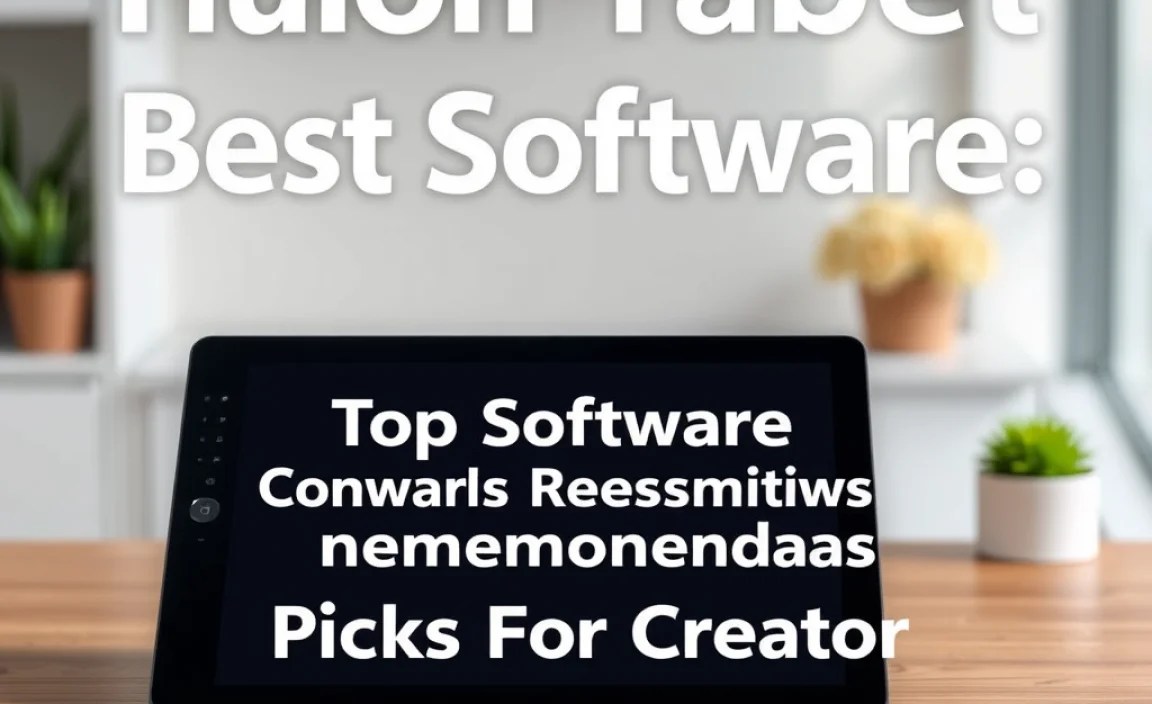 Top Software Recommendations for Huion Tablets