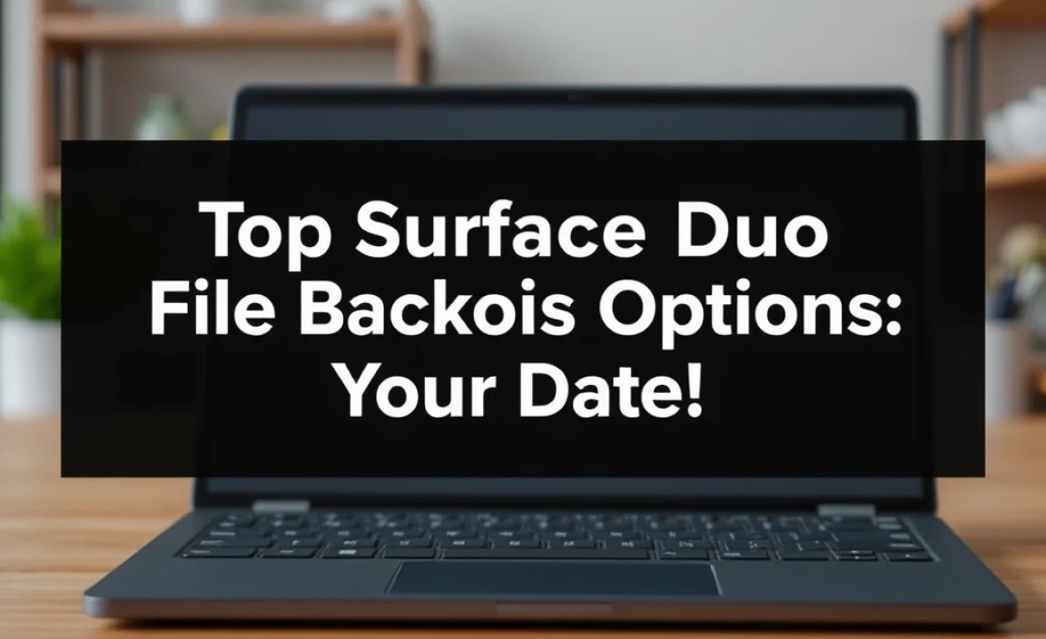 Top Surface Duo File Backup Options: Secure Your Data!