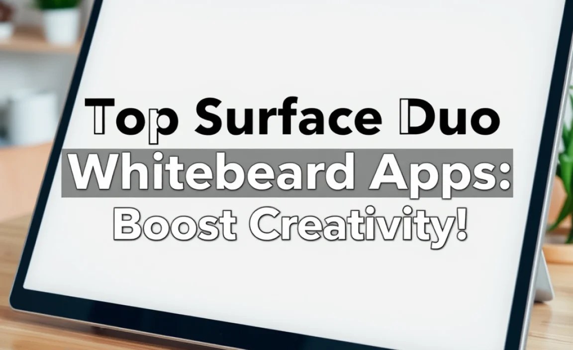 Top Surface Duo Whiteboard Apps: Boost Creativity!