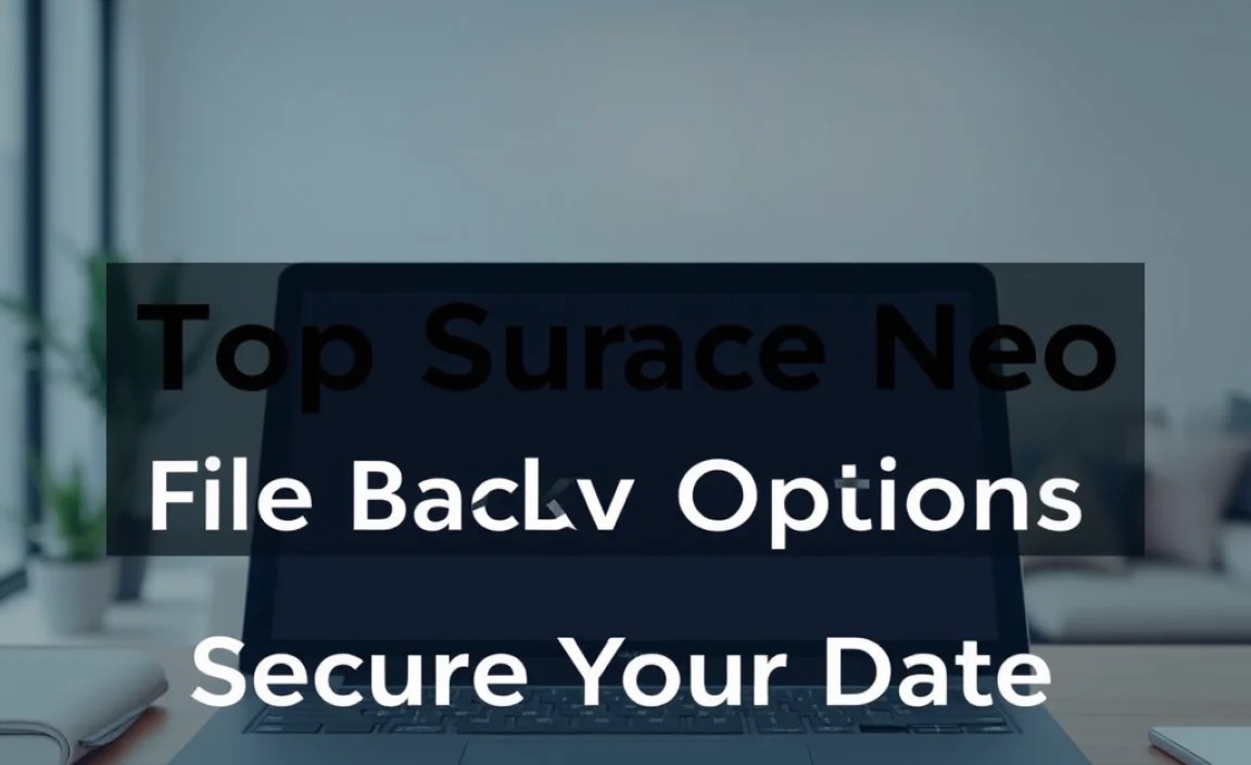 Top Surface Neo File Backup Options: Secure Your Data