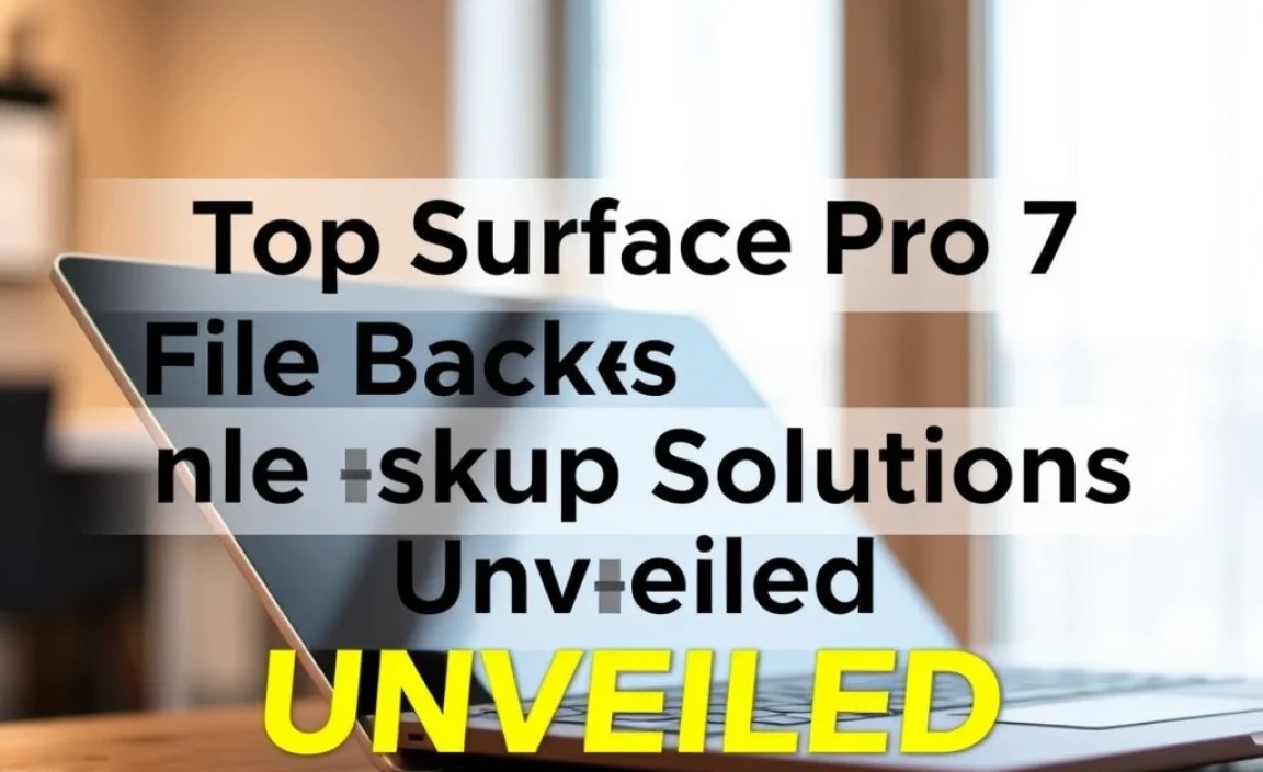 Top Surface Pro 7 File Backup Solutions Unveiled