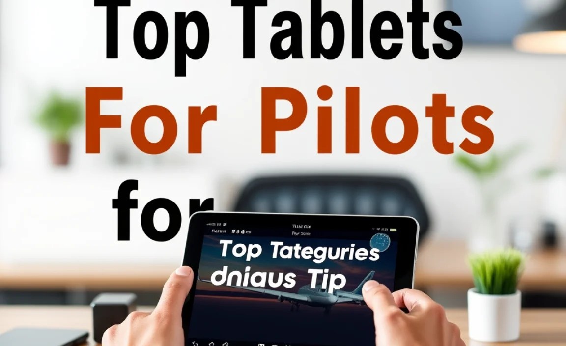 Top Tablet Categories for Pilots