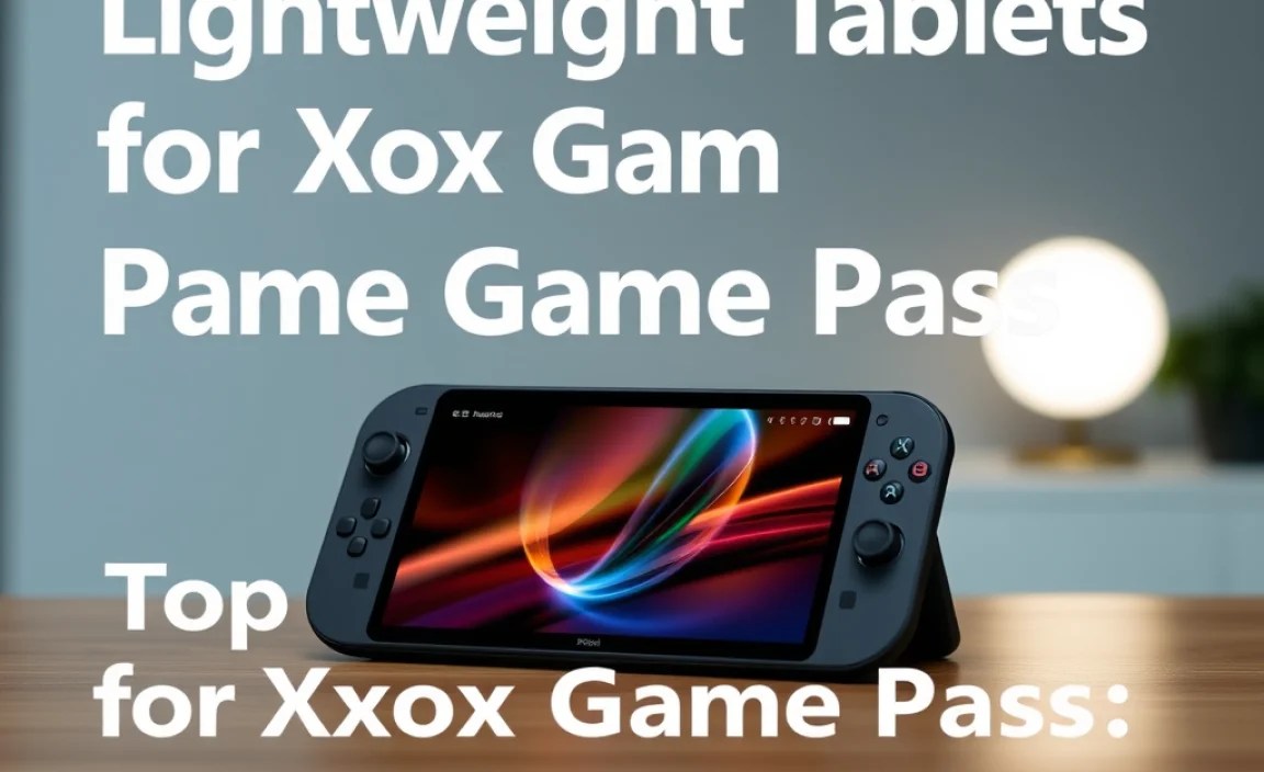 Top Tablet Categories for Xbox Game Pass