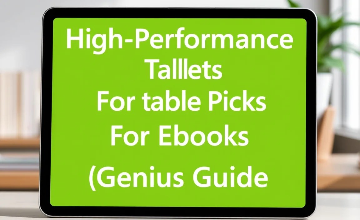 Top Tablet Picks for Ebook Reading (Examples)