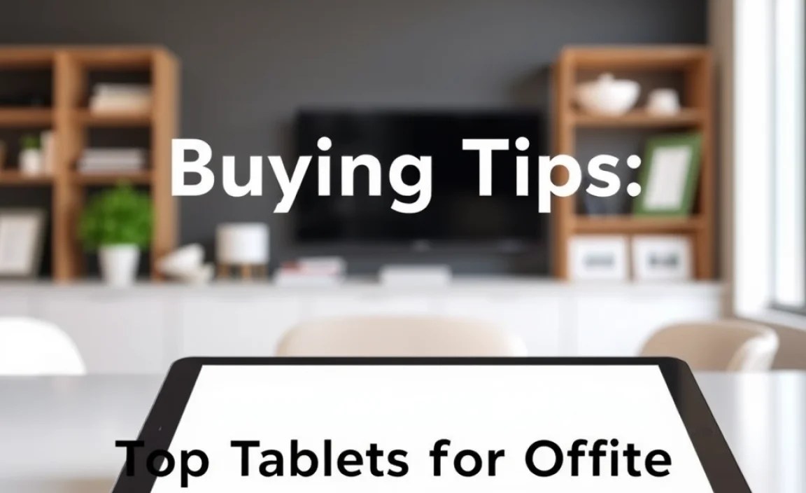 Top Tablet Picks for Office Productivity (Examples)