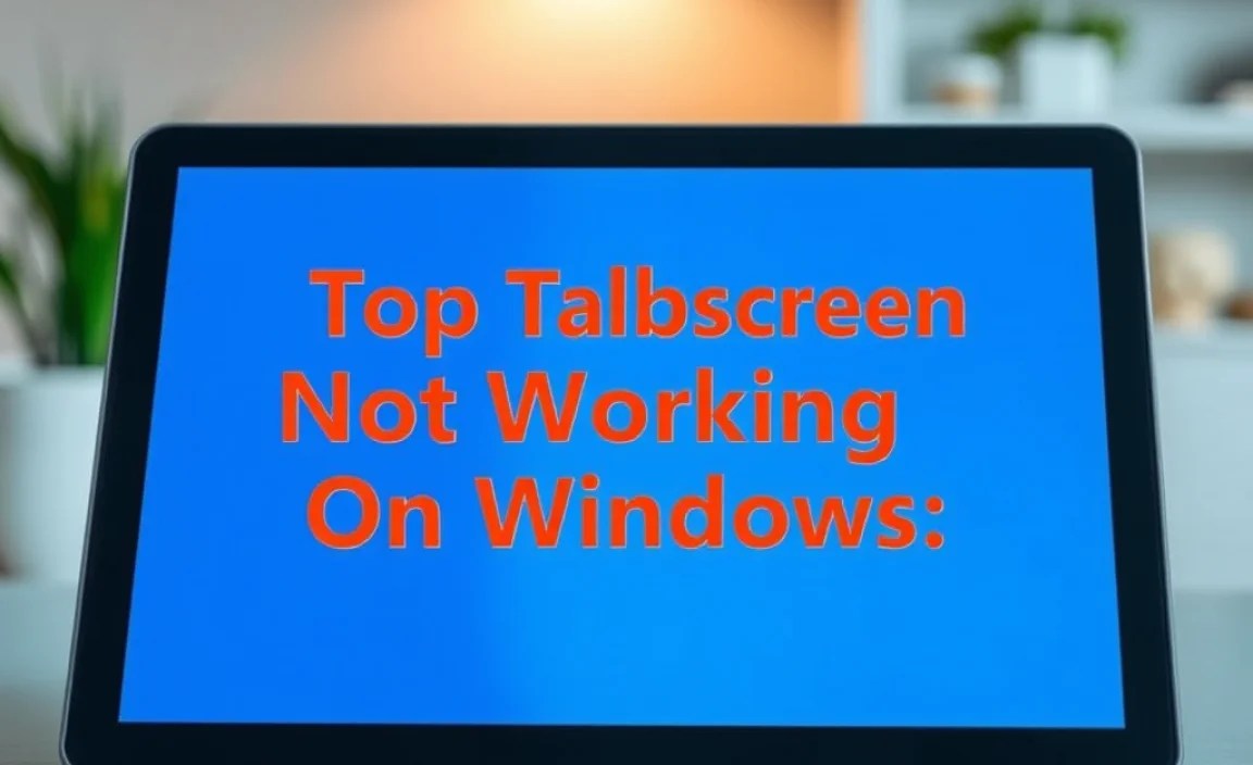 Top Tablet Screen Not Working On Windows: Essential Fixes