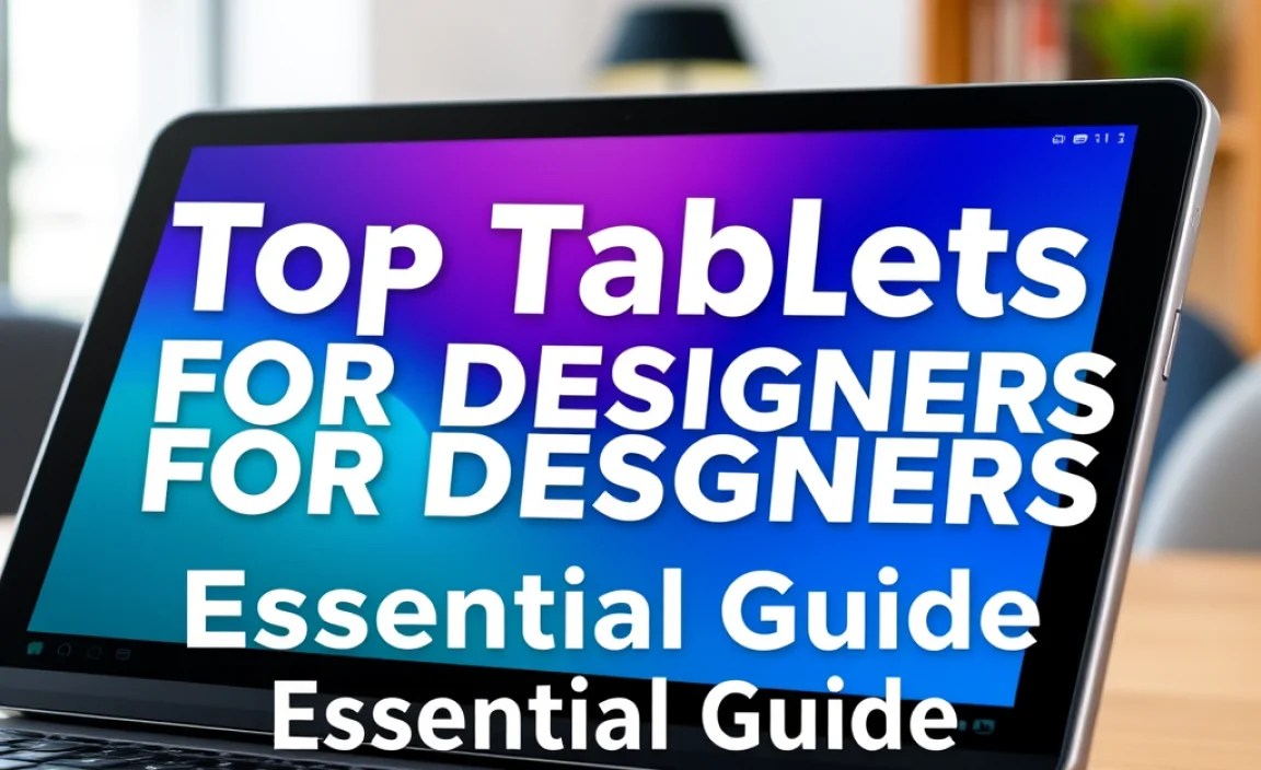 Top Tablets for Designers Comparison: Essential Guide