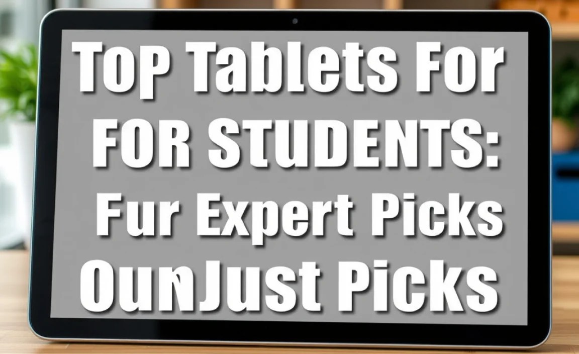 Top Tablets for Students: Our Expert Picks