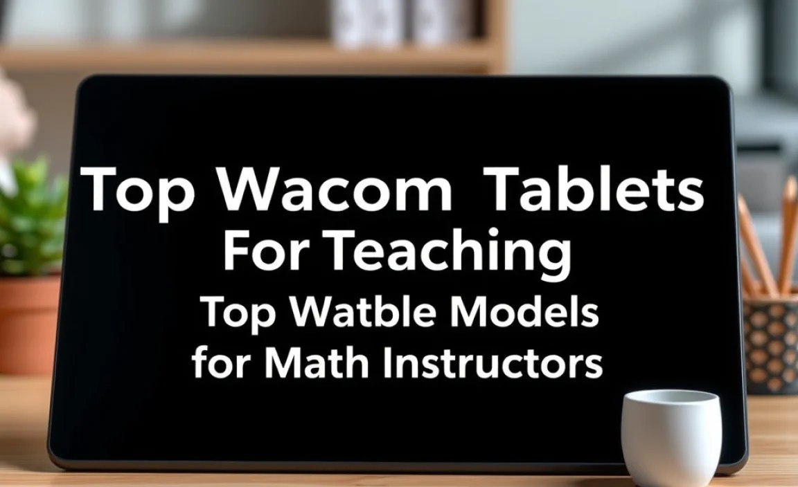 Top Wacom Tablet Models for Math Instructors