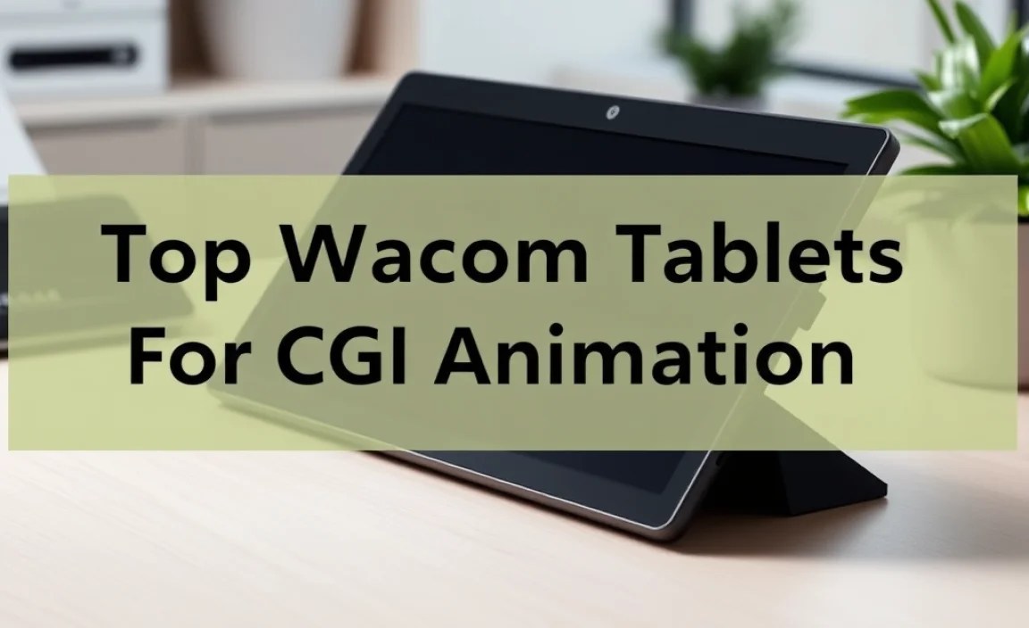 Top Wacom Tablets For Cgi Animation: The Ultimate Guide