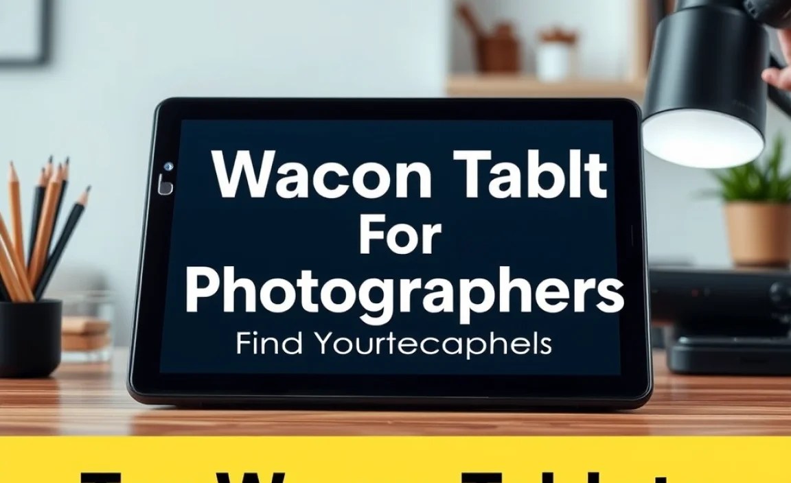 Top Wacom Tablets for Photographers
