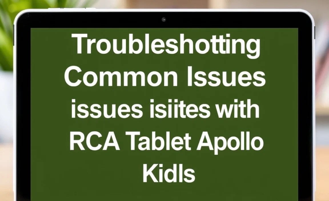 Troubleshooting Common Issues with the RCA Tablet Apollo