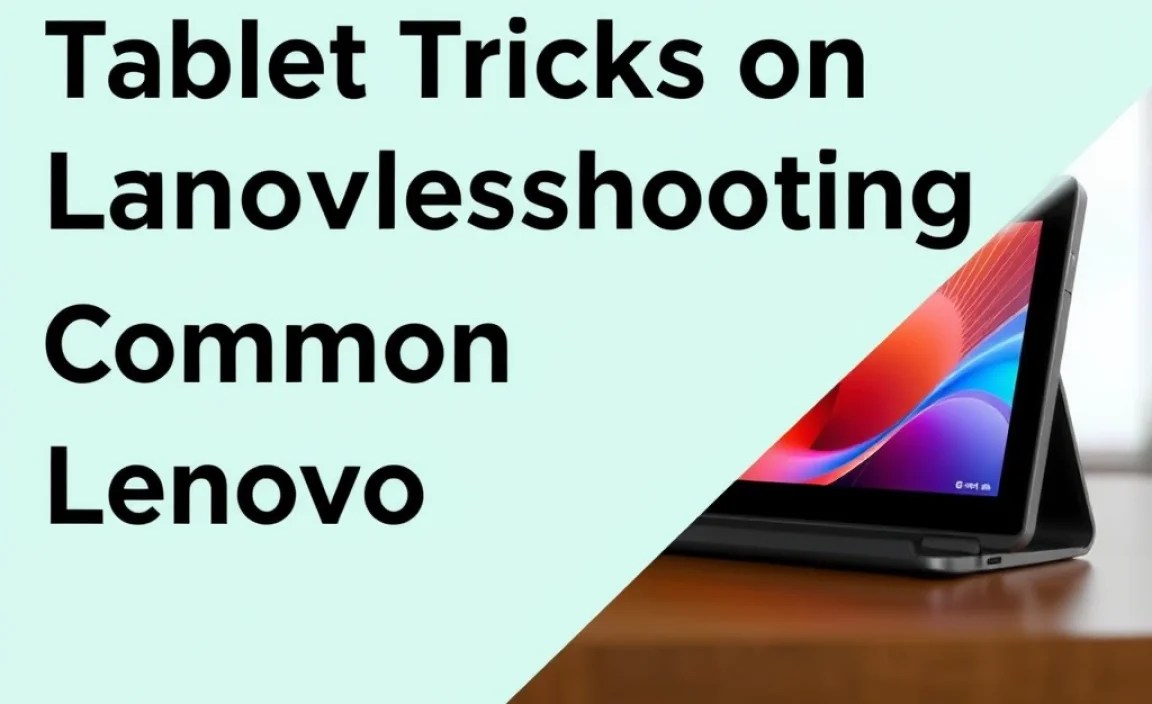 Troubleshooting Common Lenovo Tablet Issues