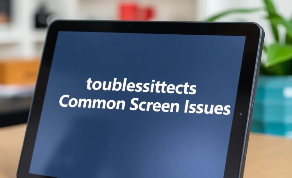 Troubleshooting Common Screen Issues