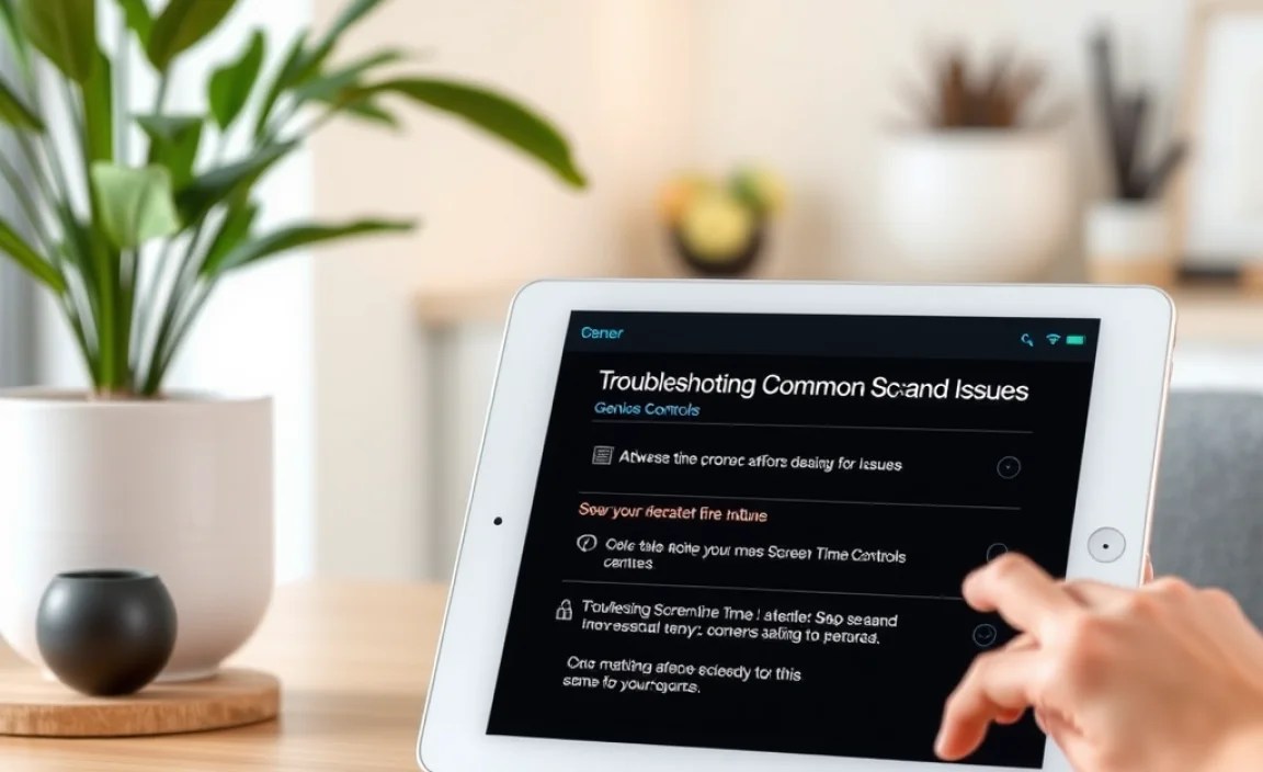 Troubleshooting Common Screen Time Issues