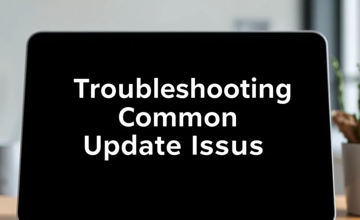 Troubleshooting Common Update Issues