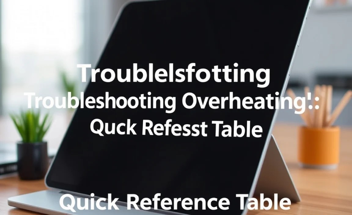 Troubleshooting Overheating: Quick Reference Table