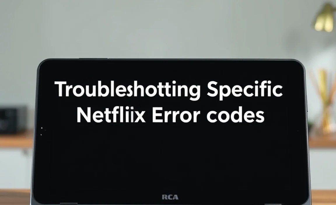 Troubleshooting Specific Netflix Error Codes