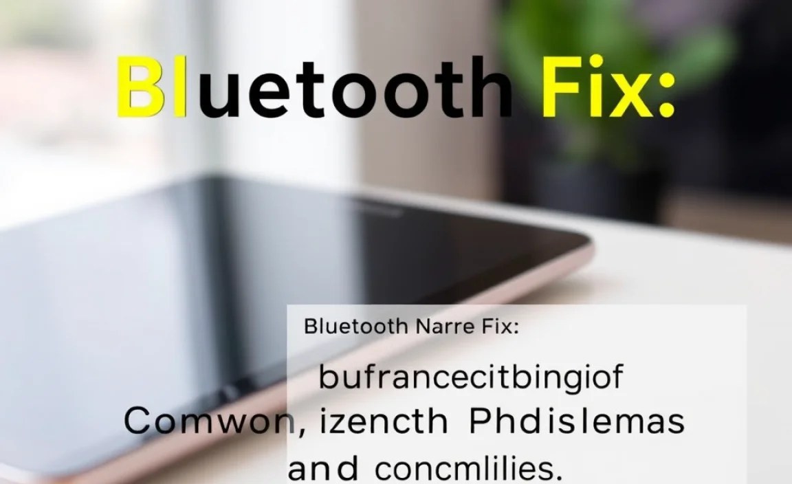 Troubleshooting Table: Common Bluetooth Problems and Solutions