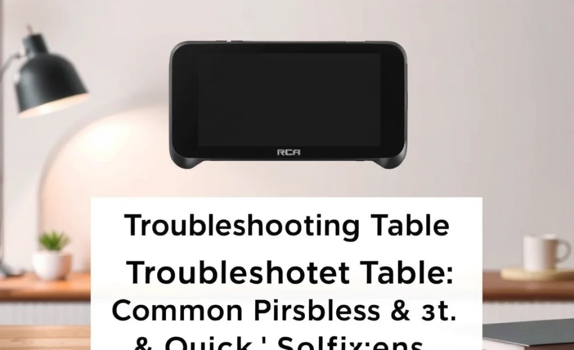 Troubleshooting Table: Common Problems &amp; Quick Solutions