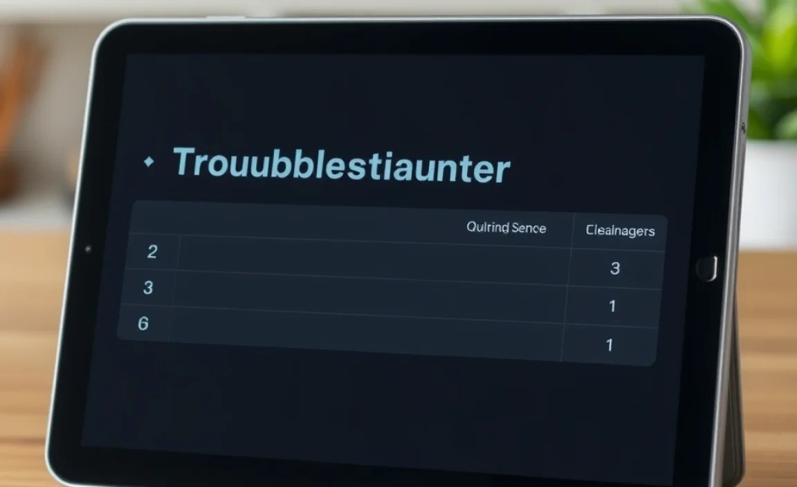 Troubleshooting Table: Quick Fixes at a Glance