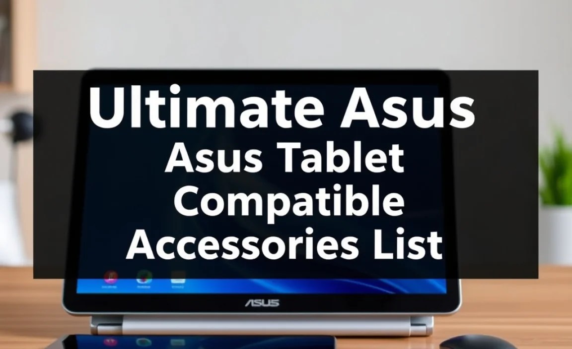Ultimate Asus Tablet Compatible Accessories List