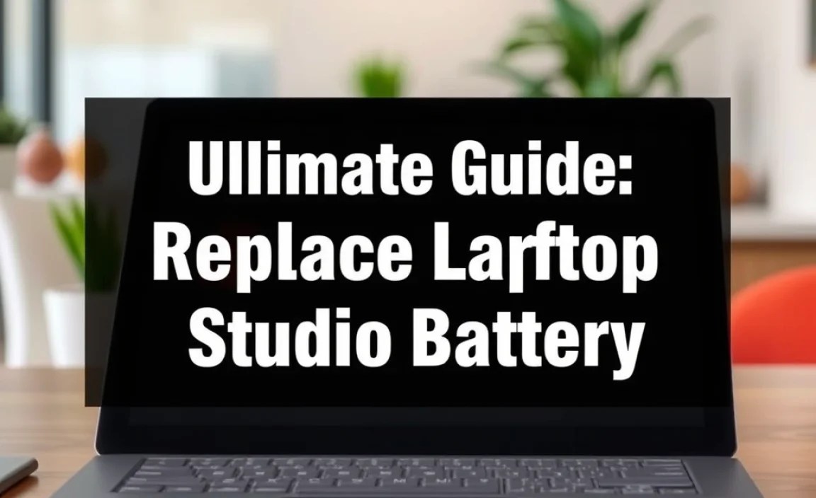Ultimate Guide: Replace Surface Laptop Studio Battery