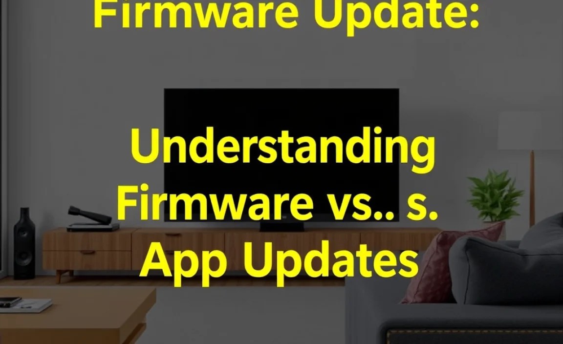 Understanding Firmware vs. App Updates