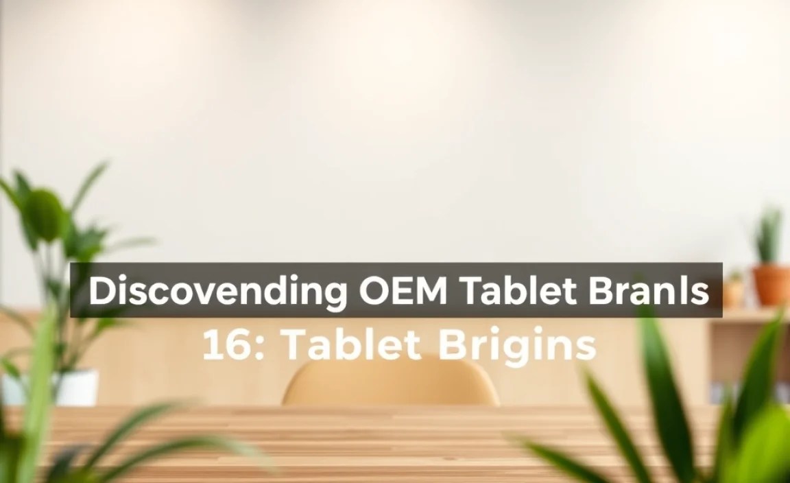 Understanding OEM Tablet Brands