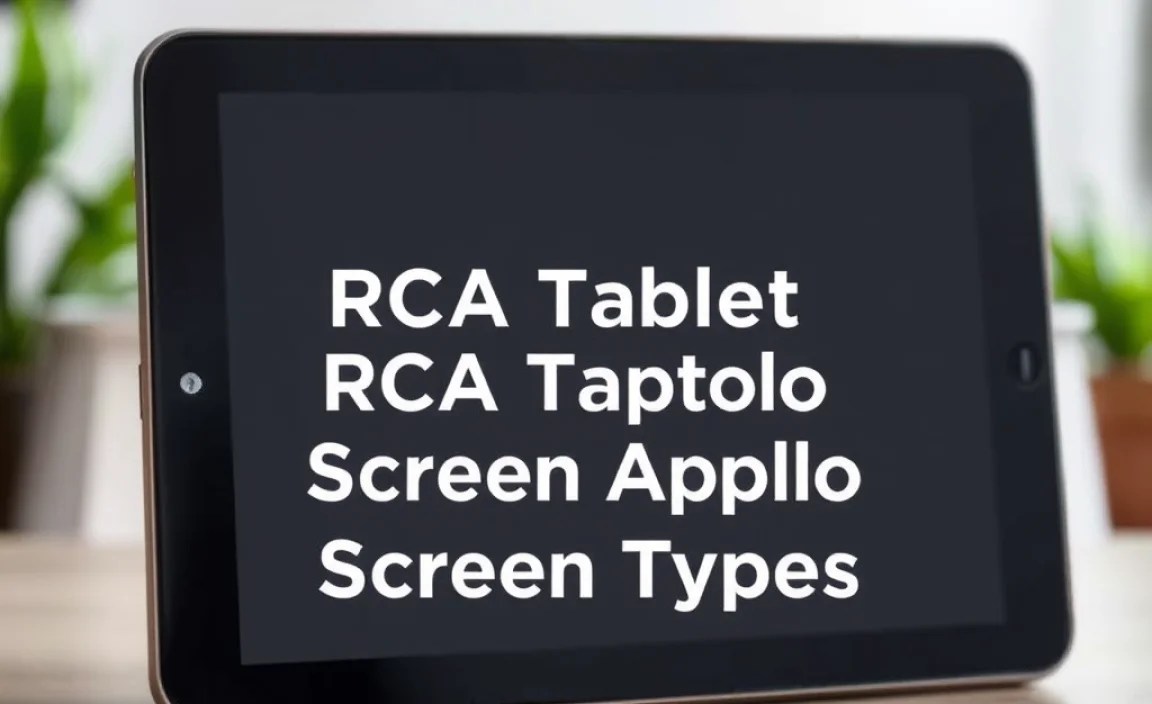 Understanding RCA Tablet Apollo Screen Types