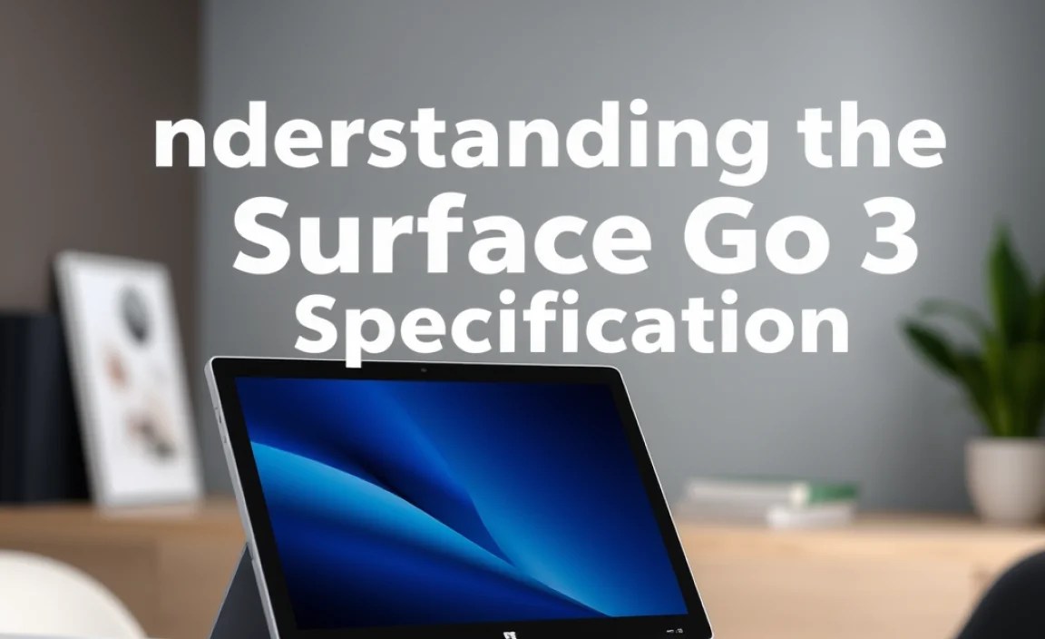 Understanding the Surface Go 3 Specifications