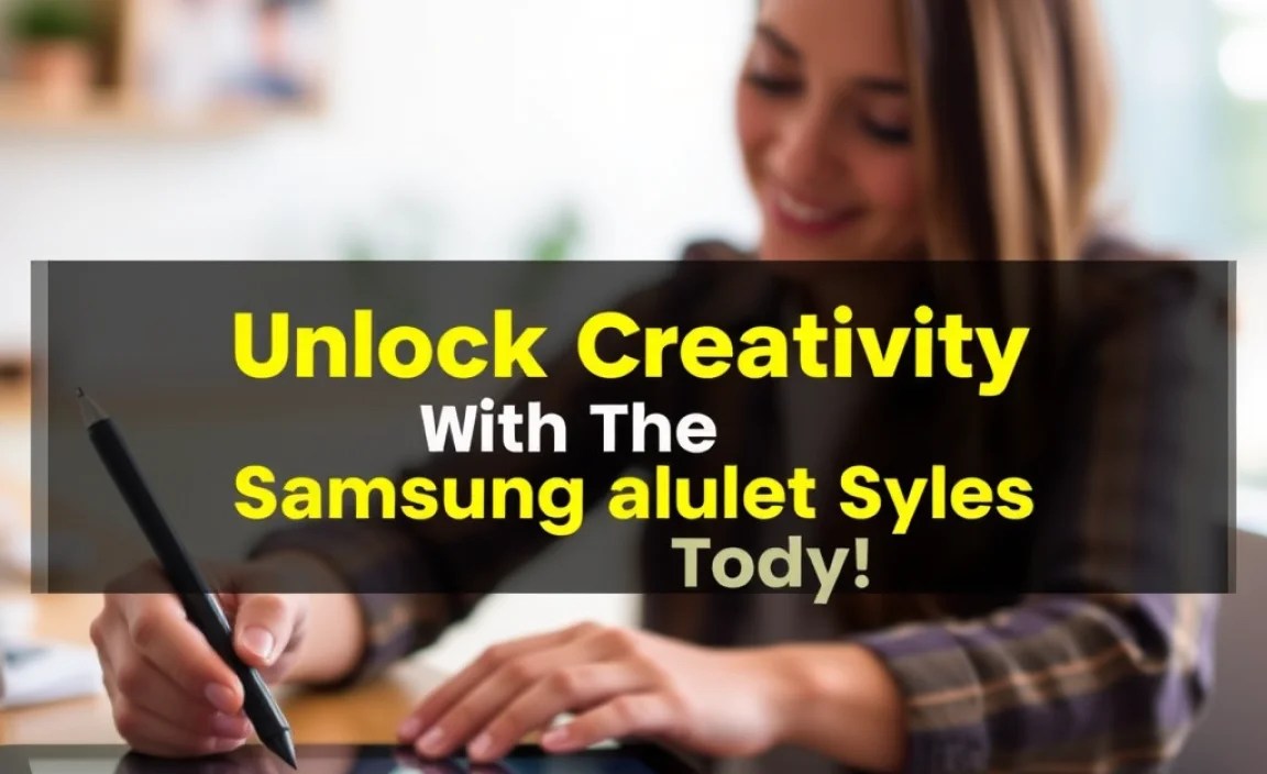 Unlock Creativity With The Samsung Tablet Stylus Today!