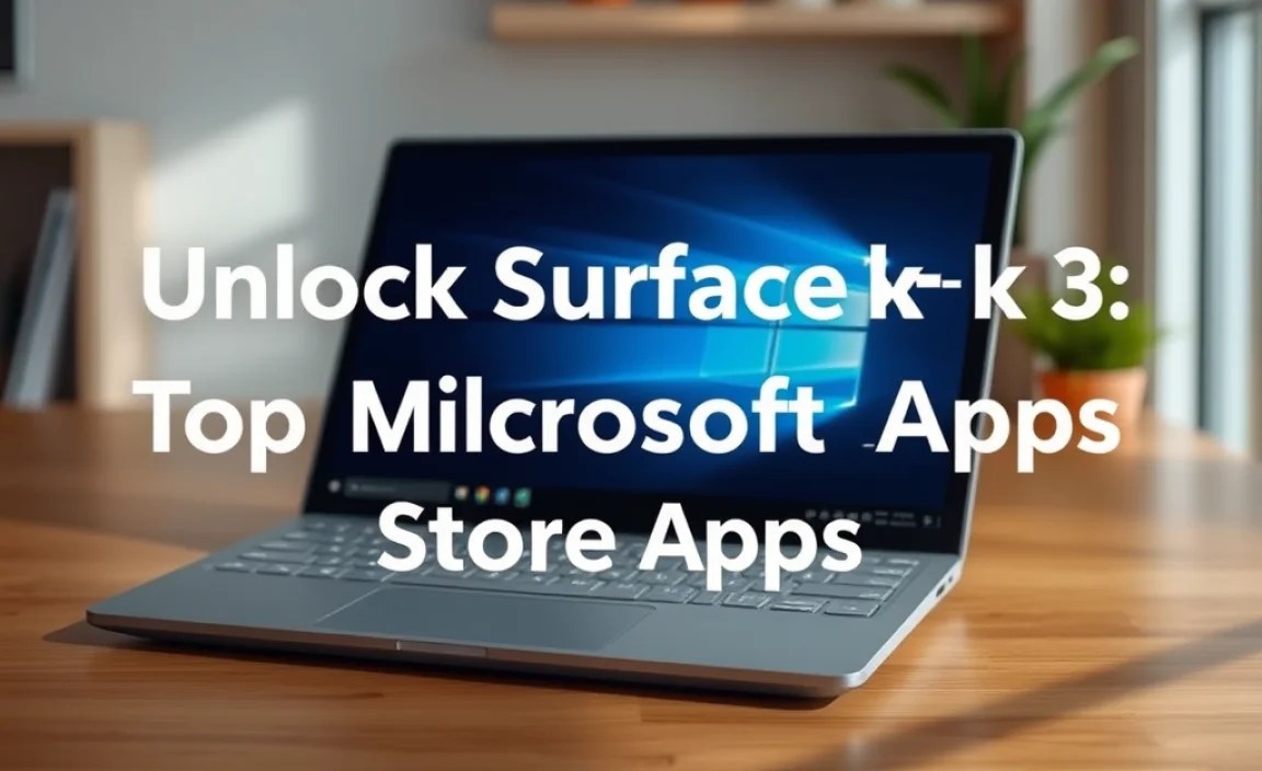 Unlock Surface Book 3: Top Microsoft Store Apps