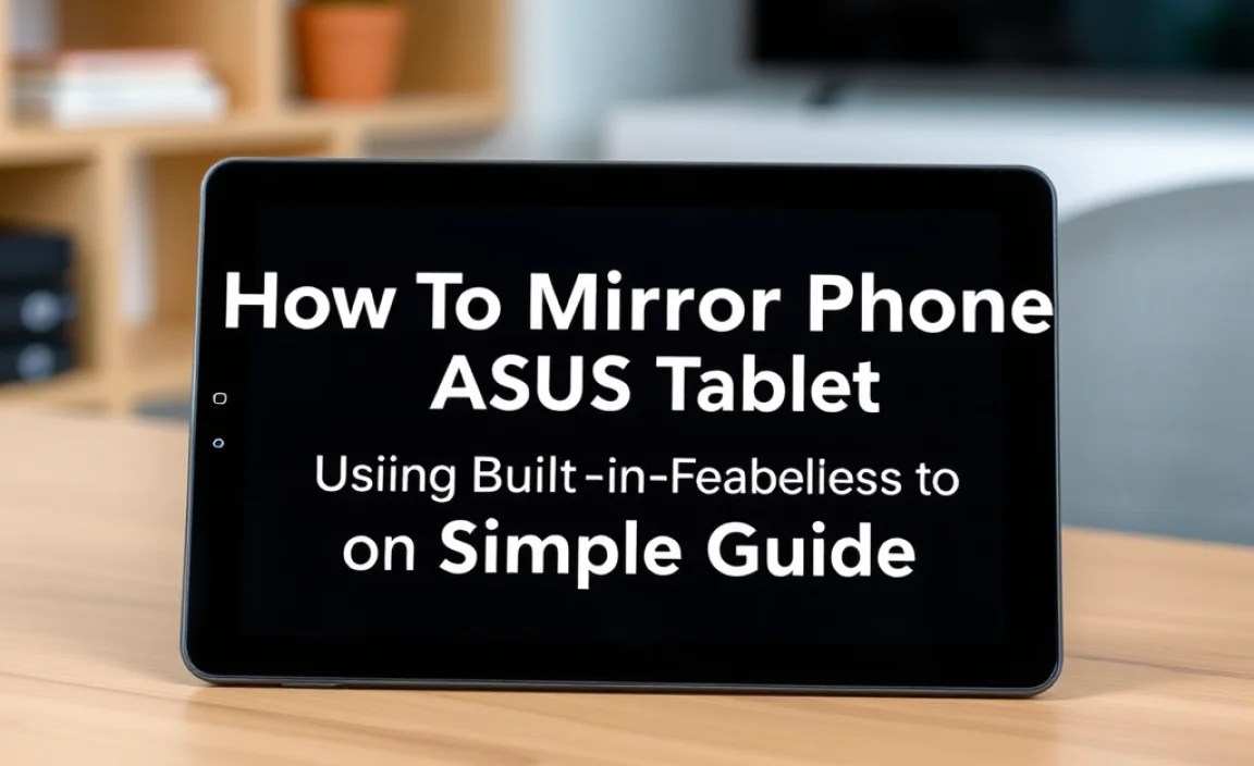 Using Built-in Features on Asus Tablets