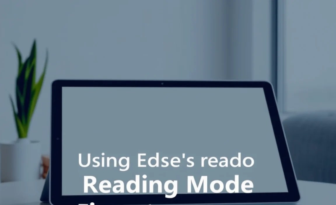 Using Edge’s Reading Mode Efficiently