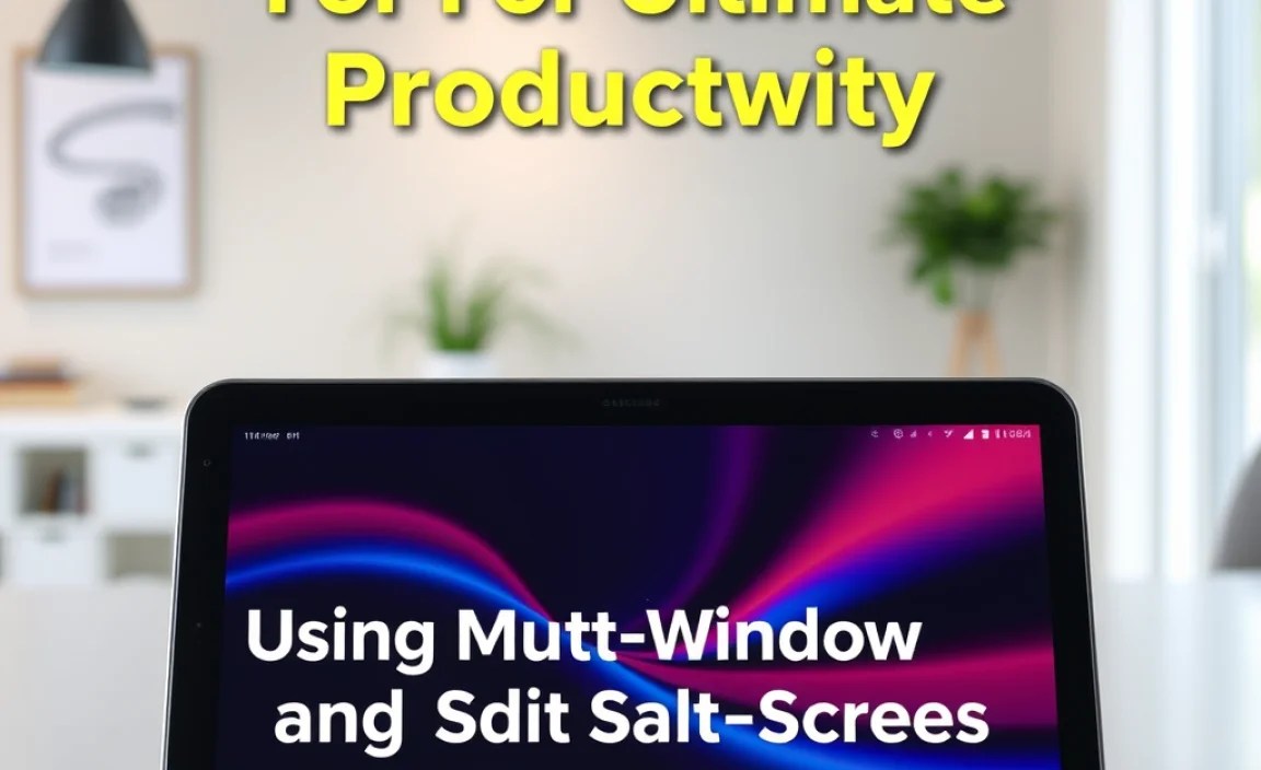 Using Multi-Window and Split-Screen Features