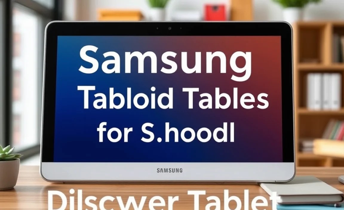 Using Samsung Tablets for School