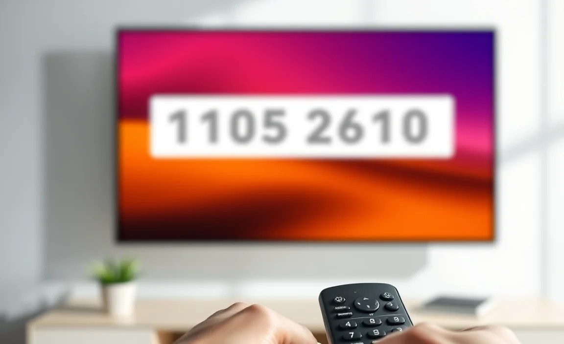 Using the Remote to Input the Four-Digit Code