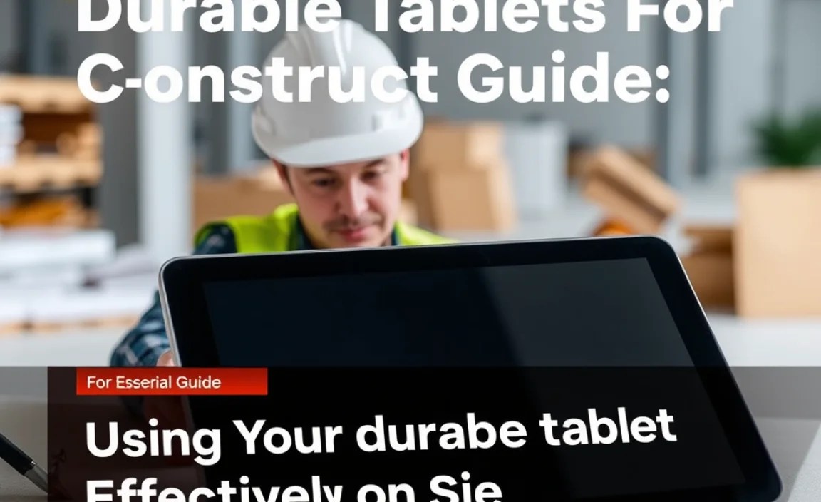 Using Your Durable Tablet Effectively on Site