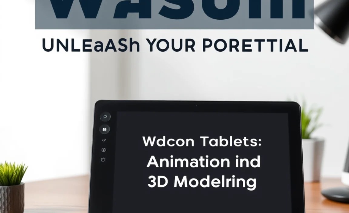 Wacom Tablets for Animation and 3D Modeling