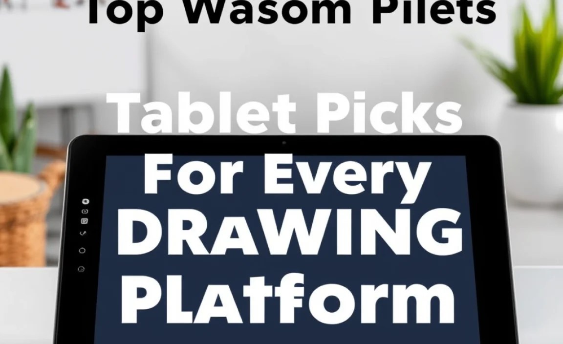 Wacom Tablets Suitable for Various Drawing Platforms