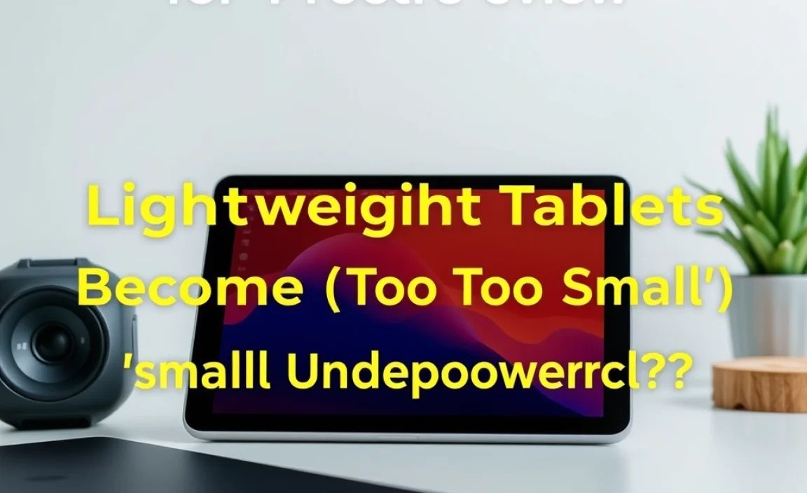 When Does a Lightweight Tablet Become &ldquo;Too Small&rdquo; or &ldquo;Too Underpowered&rdquo;?