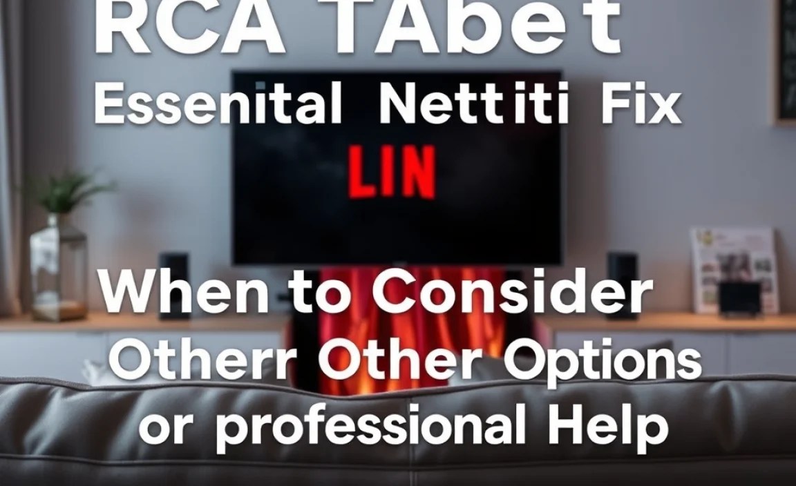 When to Consider Other Options or Professional Help